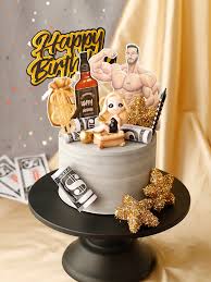 Check our our men's birthday cake gallery for lots of blokey man cake ideas! Black Golden Royal Style Sex Lady Cool Man Happy Birthday Cake Topper For Party Decoration Baking Supplies Love Gifts Cake Decorating Supplies Aliexpress