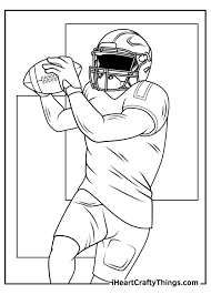 The spruce / wenjia tang take a break and have some fun with this collection of free, printable co. Nfl Coloring Pages Updated 2021