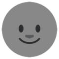 And you can type moon ☽ ☾ text symbols right from your keyboard. New Moon With Face Emoji