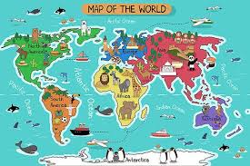 Click the print link to open a new window in your browser with the pdf file so you can print or download using your browser's menu. Children 39 S World Map Wallpaper Animal Wall Decal Art Children 39 S Room Study Room Ocean Wall Paper A Mapa Mural Del Mundo Mapas Para Ninos Mapa Del Mundo