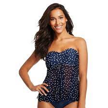 Women 39 S Bandeau Flyaway Tankini Top Merona Target Tankini Tankini Top Swimwear
