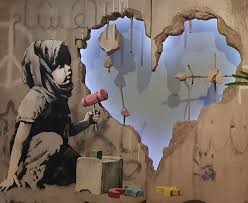 In 2010, time magazine selected the british artist for its list of the worlds' 100 most influential people among the company of barack obama, steve jobs and lady gaga. Banksy Leaves A New Heartfelt Artwork At The Walled Off Hotel 2019