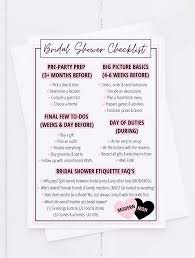 Bridal Shower Planning Checklist And Etiquette Tips Bridal Shower Bridal Shower Planning Checklist Planning Checklist