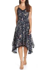 Free Shipping And Returns On Foxiedox Carolina Floral Midi Dress At Nordstrom Com Scallop Lace Trim Along Th Floral Midi Dress Trendy Cocktail Dresses Dresses