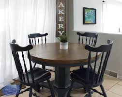 White round kitchen table round dining room sets casual dining rooms modern dining room tables dining table in kitchen round. Pedestal Kitchen Table Makeover Roots Wings Furniture Llc