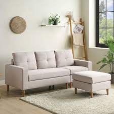 Living room furniture, set specific use: Leisure Zone Fabric Corner Sofa Couch L Shape Sofa Settee 3 Seater Sofa With Lounge Ottoman Left Right Hand Side For Living Room Furniture 3 Seater Corner Sofa Buy Online In