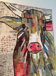 One of a kind collage applique quilt patterns. Laura Heine Collage Quilts