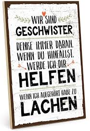 Jan 11, 2021 · akkommodation und assimilation nach jean piaget. Amazon De Typestoff Holzschild Mit Spruch Wir Sind Geschwister Im Vintage Look Mit Zitat Als Geschenk Und Dekoration Zum Thema Bruder Schwester Liebe Familie Und Zusammenhalt M 19 5 X 28 2 Cm