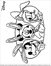 Celebrate the easter season with these easter printable coloring pages for kids. Easter Disney Free Coloring Sheet Coloring Library