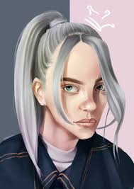Billie eilish билли эйлиш 比利埃利希 بيلي ايليش बिली इलिश ビリー・エリッシュكيف 바람. Portret Billi Ajlish Frilanser Elizaveta Gnilickaya Sadtema13 Portfolio