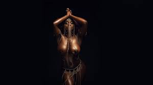 Black nude amazon warrior dancing and showing her huge tits and curvy body  erotic hd wallpaper 1280x720 nude models and pornstars wallpapers