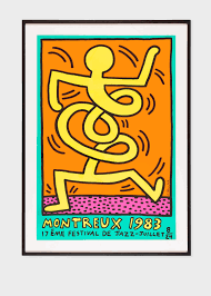 Montreux jazz festival on twitter. Yellow Man Print Keith Haring Montreux Jazz Festival 1983 Paul Smith Asia