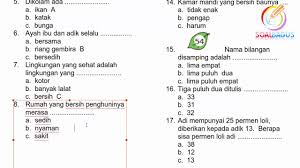 Maybe you would like to learn more about one of these? Soal Latihan Pts Kelas 1 Tema 6 Subtema 1 Semester 2 Youtube