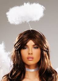 Womens Medium White Feather Angel Wings