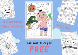 Learn about famous firsts in october with these free october printables. Give 6 Cocomelon Coloring Pages Plus 5 Pages For Free By Itic 5 Fiverr