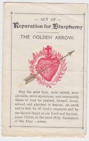 Vachel lindsay became famous in the early 20th century as a traveling bard whose dramatic delivery in public readings helped keep appreciation for poetry as a spoken art alive in the american midwest; Golden Arrow Reparation For Blasphemy Catholic Prayers Sacred Heart Faith Prayer