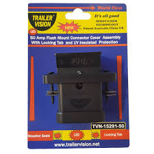 How to flush mount an anderson plug | easily mount your own anderson plug. Trailer Vision 50 Amp Anderson Plug Flush Mount External Cover With Led