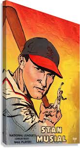 Stan Musial Cartoon Art