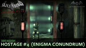 Jul 16, 2021 · just because you beat the game doesn't mean you're done with batman: Batman Arkham City Riddler Hostage 4 Enigma Conundrum Side Mission Walkthrough Youtube