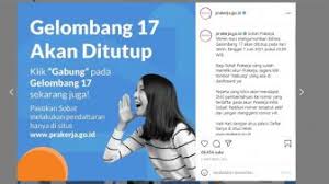 Pembukaan daftar prakerja gelombang 11 disambut gembira netizen yang berharap bisa mengikuti program pelatihan dengan insentif ini. Kartu Prakerja Gelombang 18 Kapan Dibuka