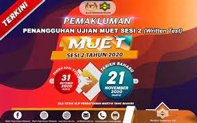 Majlis peperiksaan malaysia (mpm) telah memperkenalkan ujian muet on demand (mod) bermula tahun 2018 dalam membantu pelajar dalam memenuhi cara daftar muet sesi 3 november 2021 secara online. Majlis Peperiksaan Malaysia Muet Kerja Sambilan Majlis Peperiksaan Malaysia Mohon Online Jadual Muet Ini Mengandungi Tarikh Pendaftaran Dan Peperiksaan Malaysian University English Test Muet Bagi Tahun 2020 Yang Diumumkan
