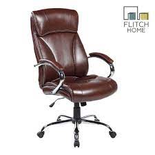 Cantania coffee brown bonded leather executive office chair. Flitch Home Leather Executive Office Chair Brown Shopee Philippines