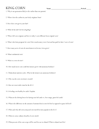 King Corn Viewing Guide Discussion