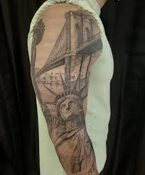 NYC full sleeve in progress. Can't wait to show off the finished product in  a month or so.