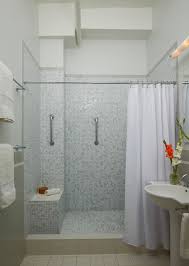 Bathroom with free standing bath and shower. Shower Curtain Ideas Cheap Bathroom Makeover At Its Best