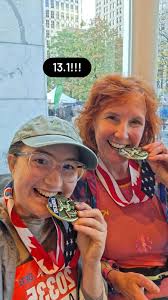 First time half marathon success