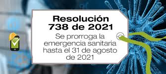 Calendario agosto 2021 con todos los días festivos y fechas importantes de colombia. Resolucion 738 De 2021 Amplia Emergencia Sanitaria Hasta 31 De Agosto