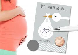 Und hat das dann auch gestimmt (bei euch, die ihr schon kinder habt)? Rubbelkarte Geschlecht Vom Baby Babyshower Wir Werden Eltern Kindershop