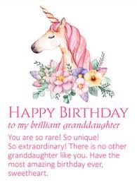 Teenager Birthday Wishes For 13 Year Old Granddaughter To My Brilliant Granddaughter Unicorn Happy Birthday Wishes Card Birthday Greeting Cards By Davia Birthday Verses Happy Birthday Wishes Cards Birthday Wishes Quotes