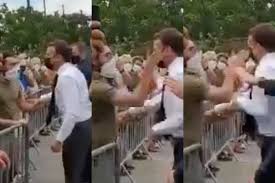 Emmanuel macron giflé par un homme lors de son déplacement dans la drôme. Ofilnnhercvicm