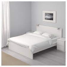 Malm Bed Frame High White Luroy Queen Ikea In 2021 Malm Bed Malm Bed Frame Queen Size Bed Frames
