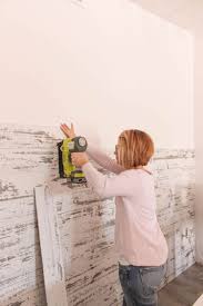 How to hang an object on a plaster wall. How To Install A Wood Plank Wall