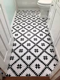 Stenciled Tiles Diy Painted Floors Tile Floor Diy Diy Flooring