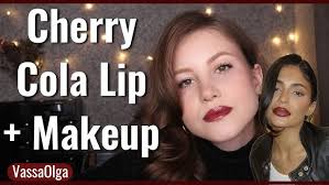 Kylie`s Cherry Cola Lip Full Makeup