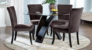 The gray kitchen island brings contrast. Black Brown Gray Dining Room Furniture Ideas Decor