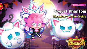 Strawberry Crepe Yogurt Phantom Costume! Cookie Run kIngdom - YouTube