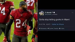 Gotta stop letting gooks in Miami': Buccaneers cornerback Carlton Davis  apologizes for anti-Asian tweet