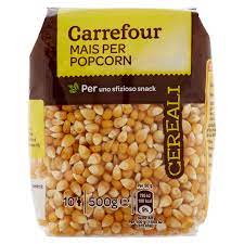 Popcorn microunde cu cascaval chio 80g. Carrefour Cereali Mais Per Popcorn 500 G Carrefour