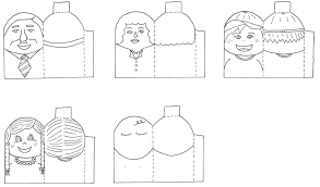 Family Finger Puppets Coloring Pages Finger Family Family Coloring Pages Finger Puppets