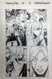 Uncanny X-Men (vol 3) #22, page 3 // Dazzler // Chris Bachalo and Tim  Townsend , in qube 888's X-Men Comic Art Gallery Room