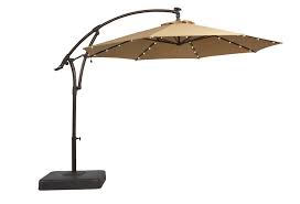 This 11 Ft Offset Led Patio Umbrella Is Generously Sized To Block The Sun S Rays All Day Long The Solar Offset Patio Umbrella Patio Umbrella Patio Umbrellas