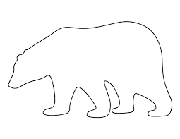 Polar Bear Template Google Search Bear Stencil Bear Template Polar Bear Craft