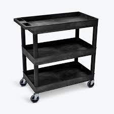 Vintage metal kitchen cart 3 shelves dishwashers consumer reviews. Luxor Ec111 B Tub Storage Cart 3 Shelves Black 32 X 18 Walmart Com Walmart Com