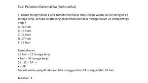 Maybe you would like to learn more about one of these? Soal Psikotes Akpol Dan Jawabannya Peranti Guru