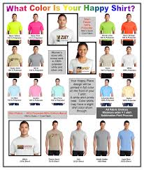 44 Unique Shirt Color Chart