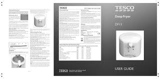 tesco df15 fryer manual v1 manualzz com